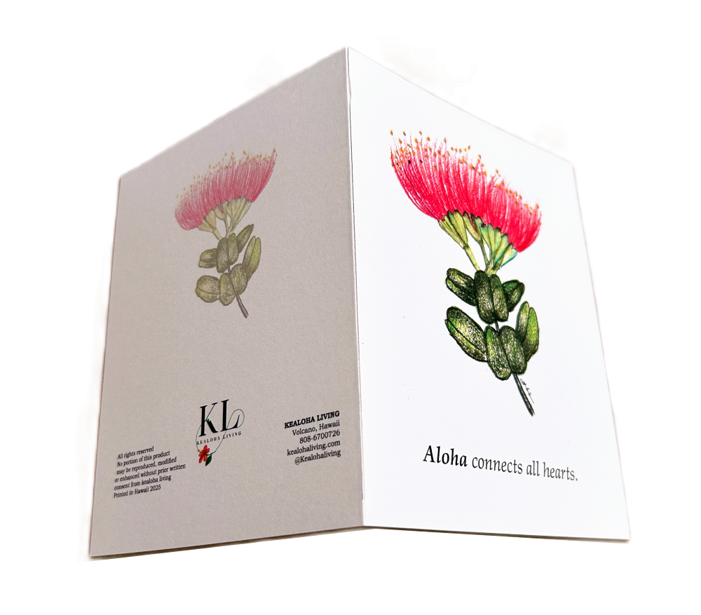 Aloha felt greeting card