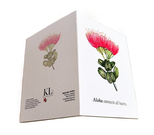 Aloha felt greeting card