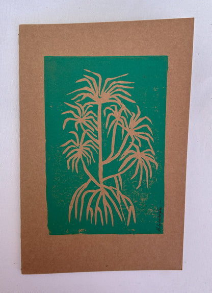 Hand-Printed Hawaiian Plants notebooks/ bundle of 3
