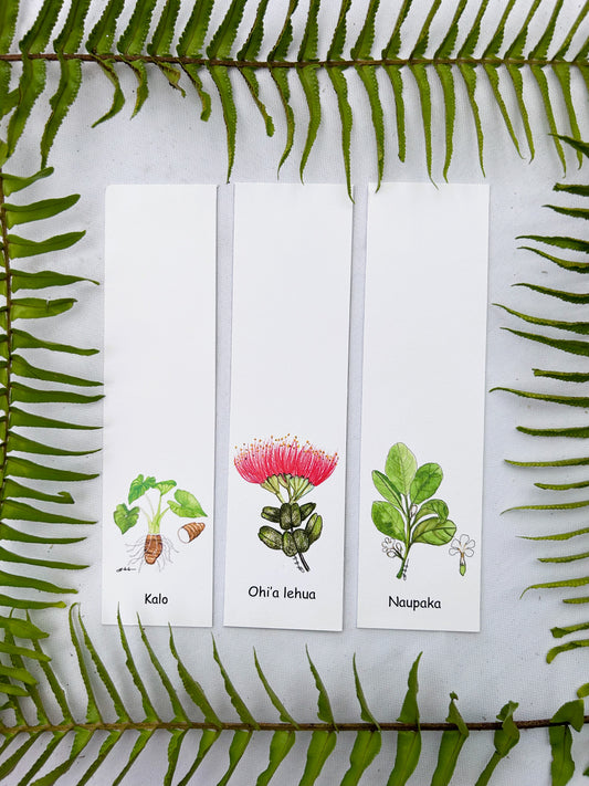 Native Hawaiian Plants Bookmarks, Bundle of 3