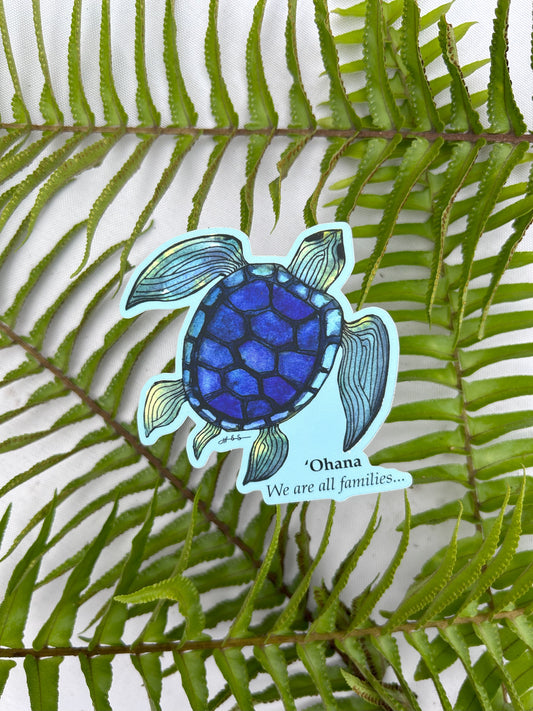 Hawaiian Turtle Sticker/ Honu