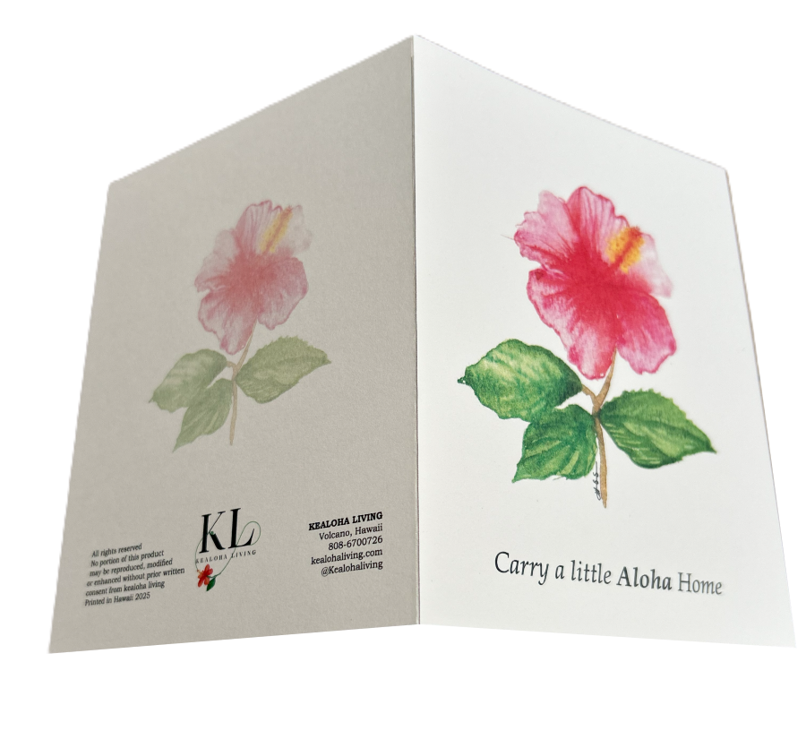 Aloha greeting card