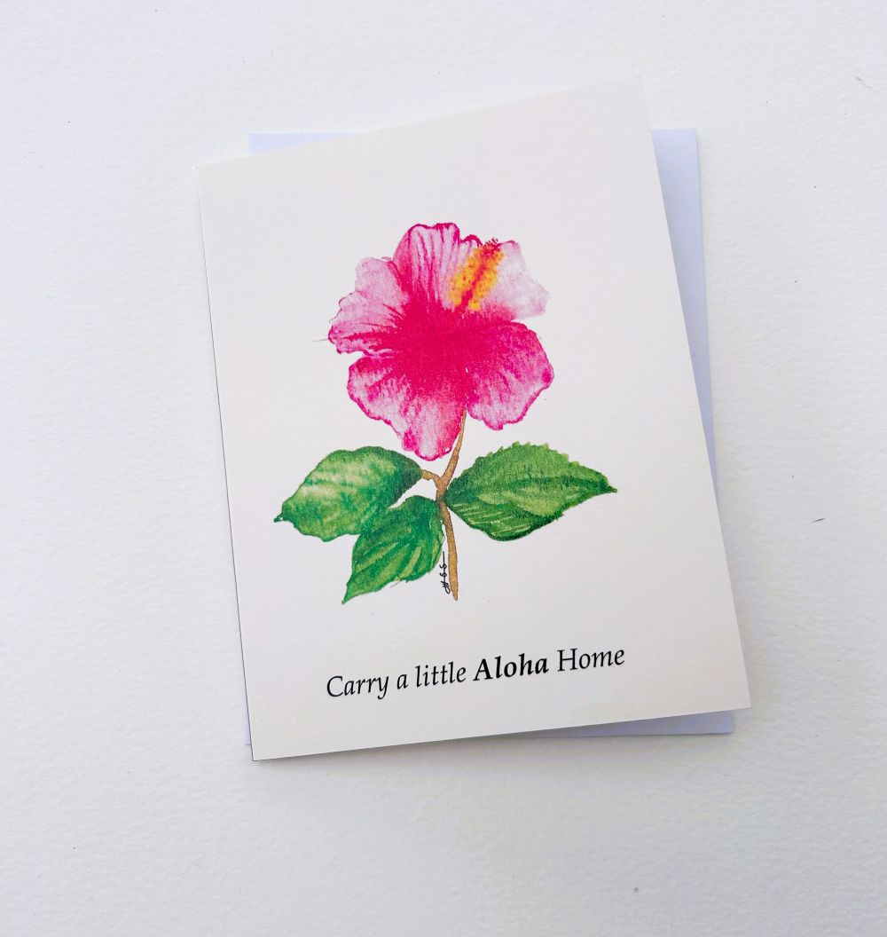 Aloha greeting card